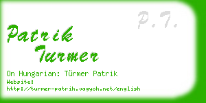 patrik turmer business card